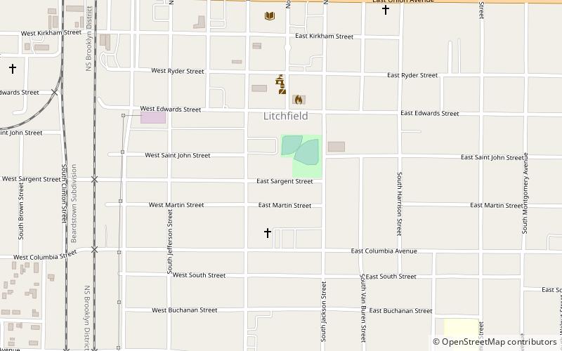 Brown Shoe Company Factory location map