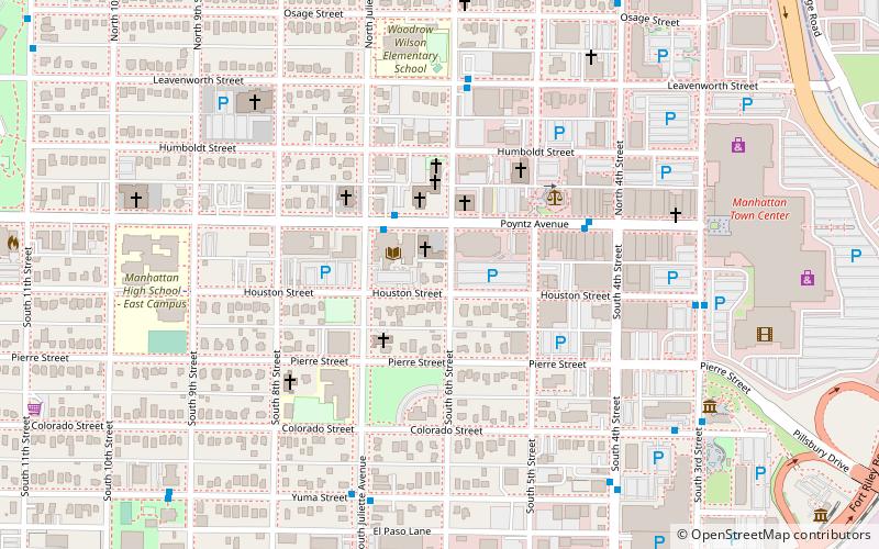 Manhattan Carnegie Library Building location map