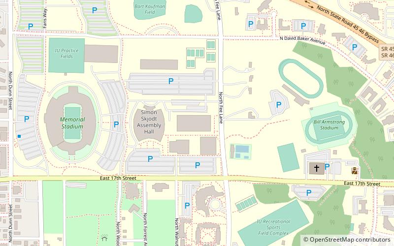 Gladstein Fieldhouse location map