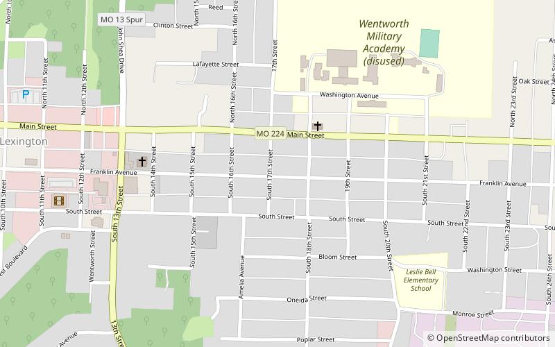Highland Avenue Historic District location map