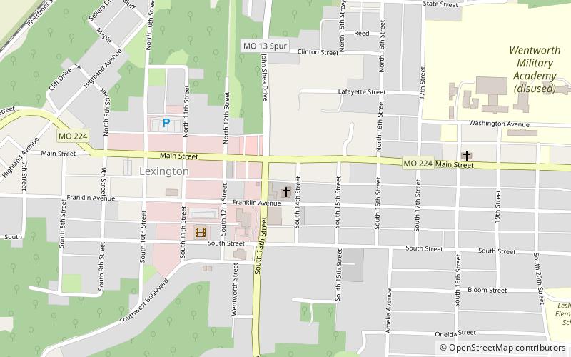Lexington Historical Museum location map