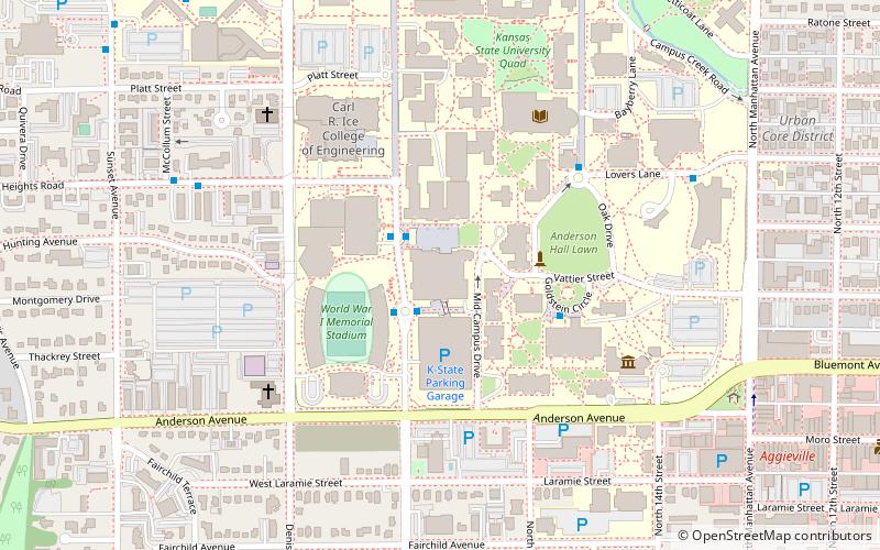 K-State Student Union location map