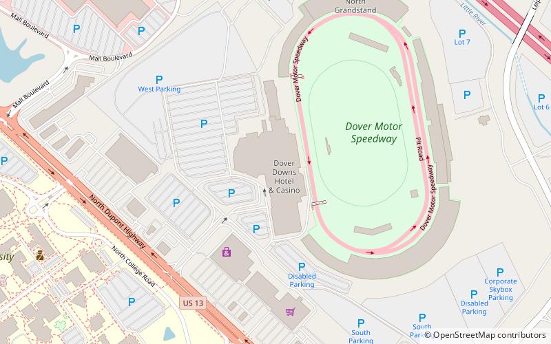 Dover Downs location map