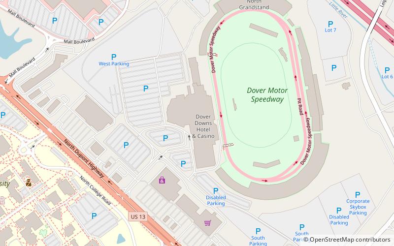 Bally's Dover location map