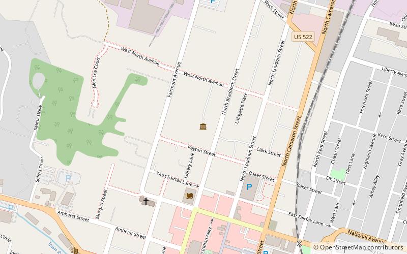 Stonewall Jackson's Headquarters Museum location map