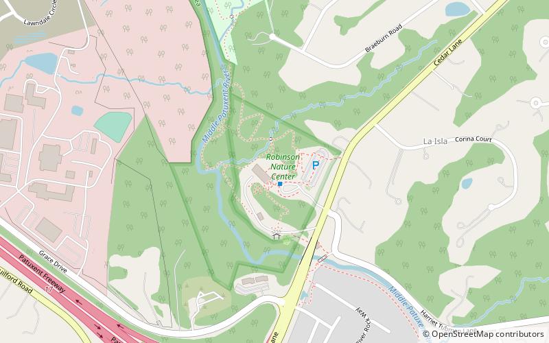 Robinson Nature Center location map