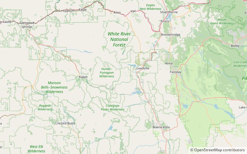 Mount Massive location map