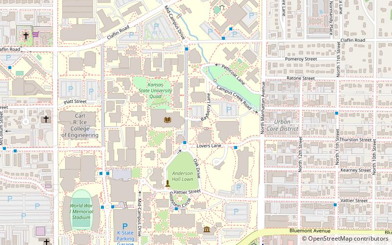 Université d'État du Kansas location map