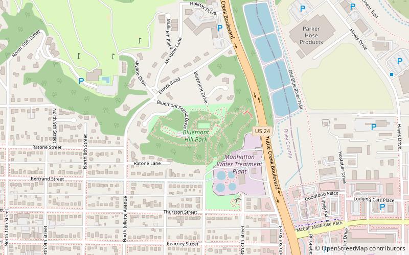 bluemont hill park manhattan location map