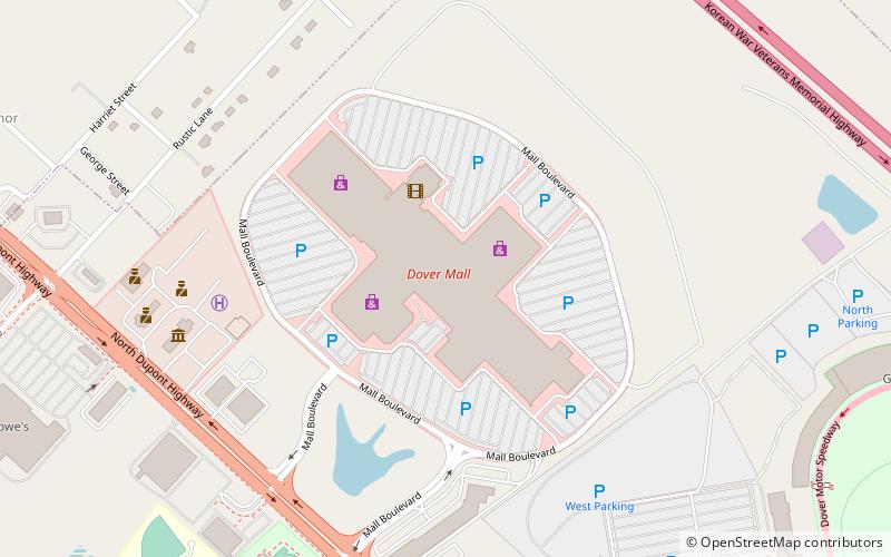 Dover Mall location map