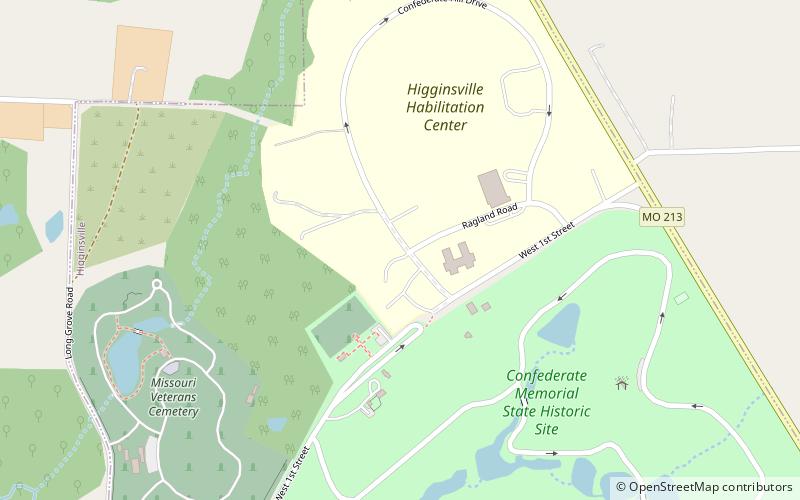 confederate memorial state historic site higginsville location map
