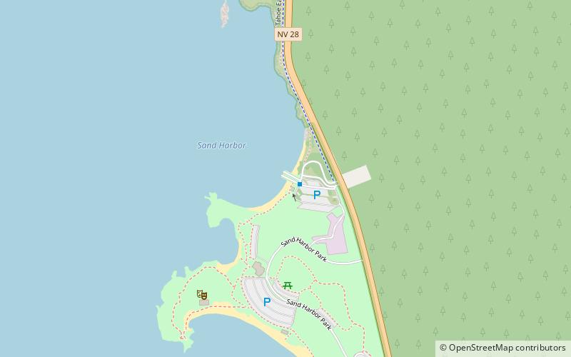 sand harbor beach carson city location map