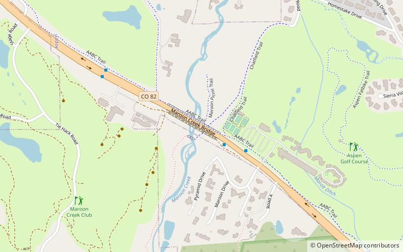 Maroon Creek Bridge location map