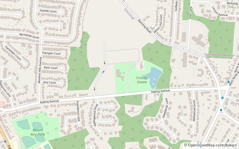 Pinecroft location map