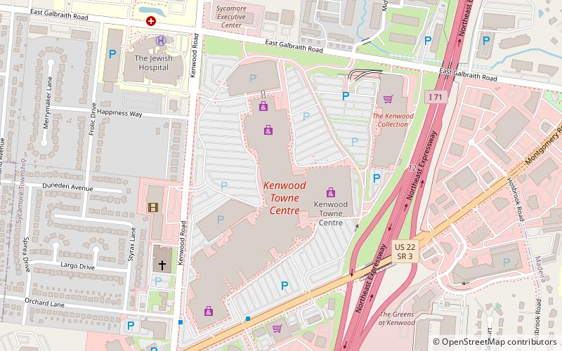 Kenwood Towne Centre location map