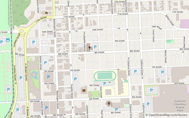 Columbus Historic District location map