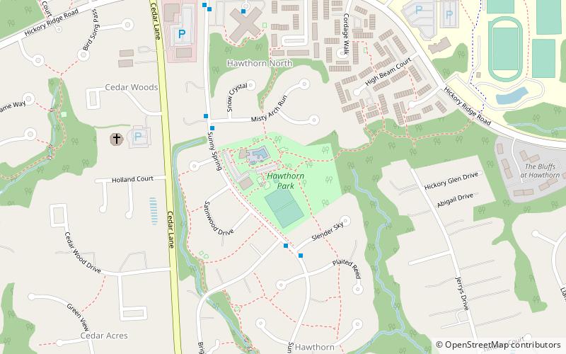 The Hawthorn Center location map