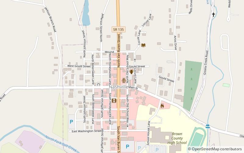 Brown County Courthouse Historic District location map