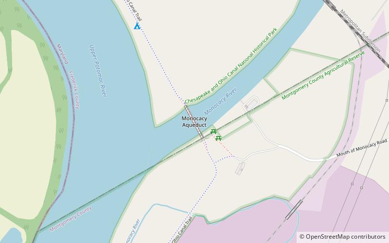 Monocacy Aqueduct location map
