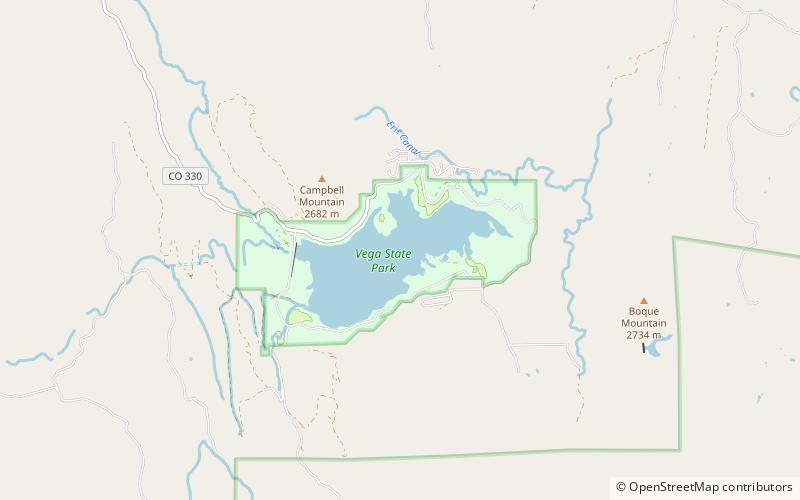 Vega State Park location map