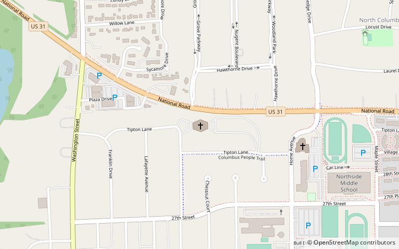 North Christian Church location map