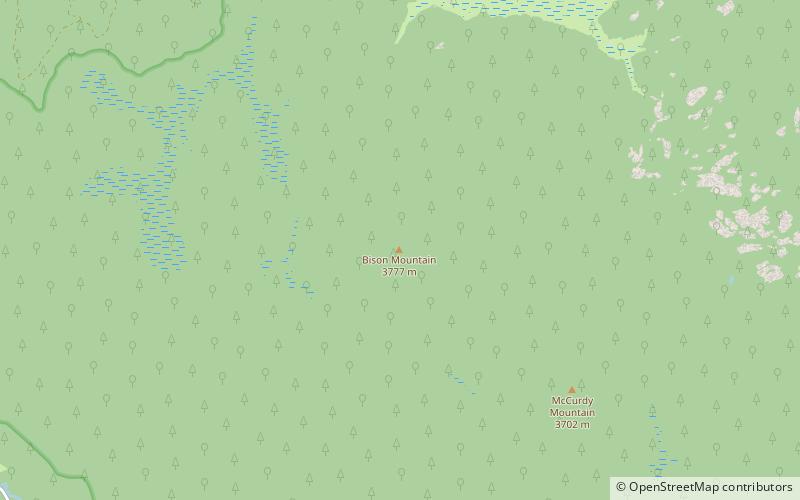 Bison Peak location map