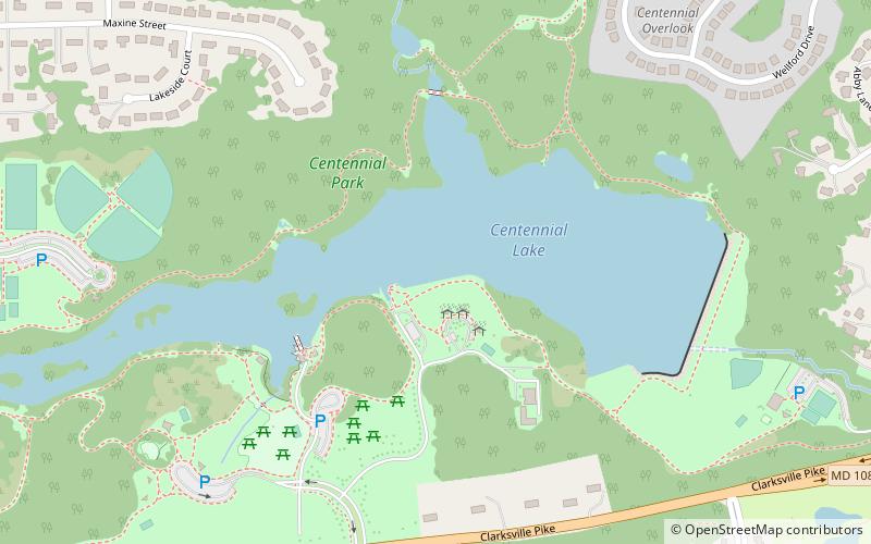Lake Centennial location map