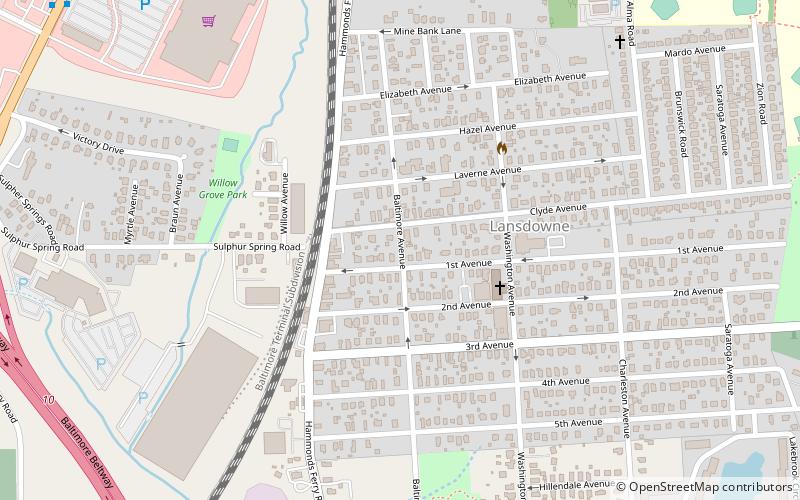 Lansdowne Christian Church location map