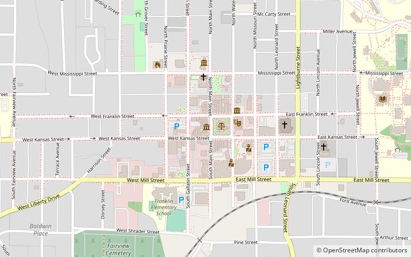 west liberty courthouse square historic district location map