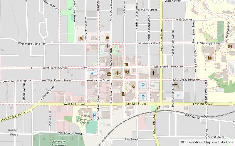 South Liberty Courthouse Square Historic District location map