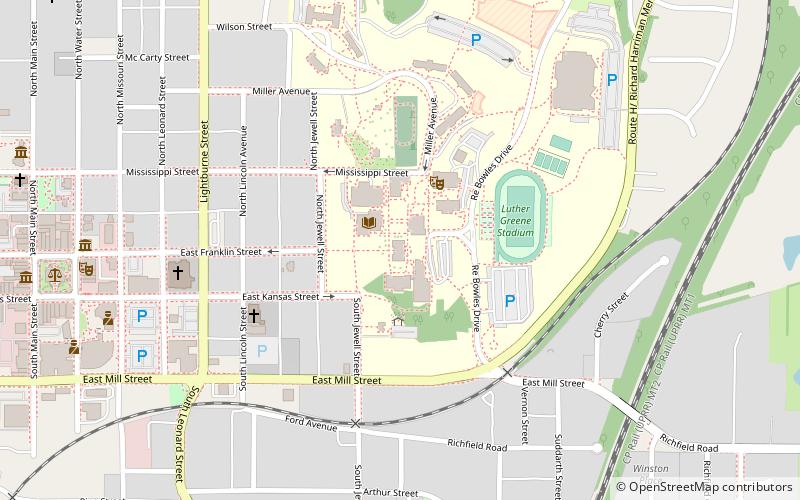 Jewell Hall location map