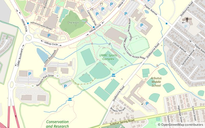 the baseball factory field at umbc baltimore location map