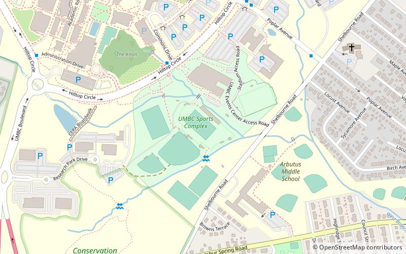 UMBC Stadium location map