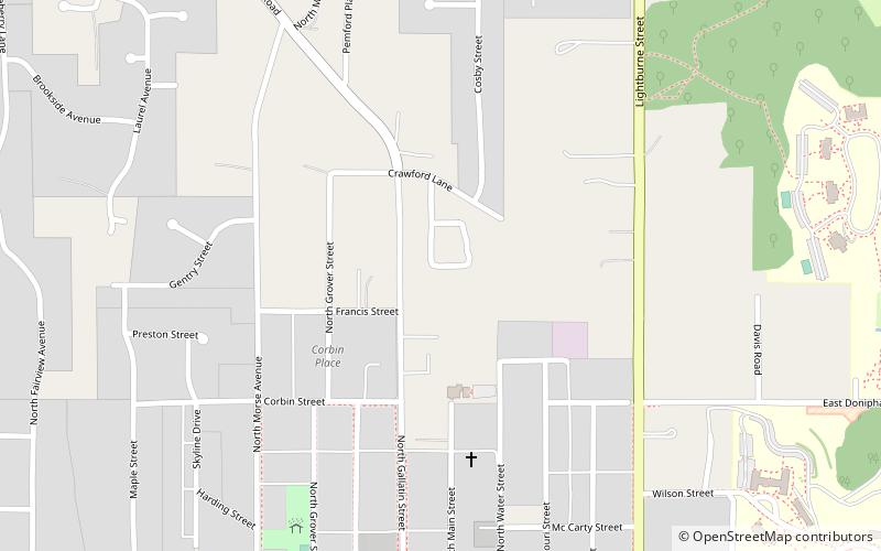 Garrison School Historic District location map