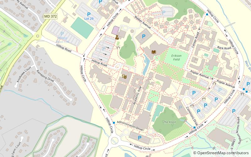 UMBC Training Centers location map