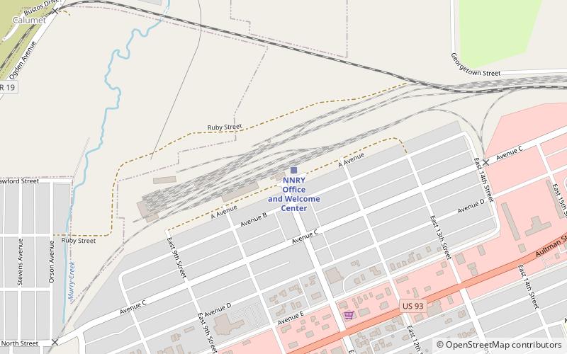 Nevada Northern Railway Museum location map