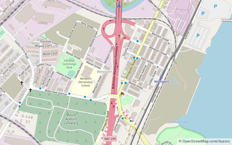 westport baltimore location map