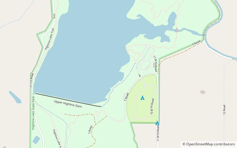 Highline Lake State Park location map