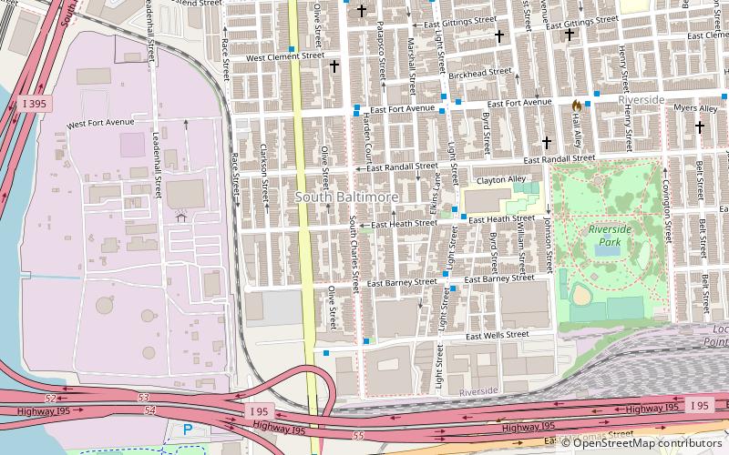 South Baltimore location map