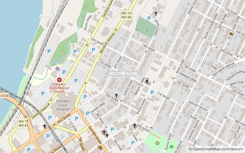 Julia-Ann Square Historic District location map