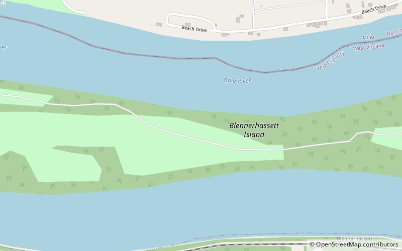 Blennerhassett Island Historical State Park location map