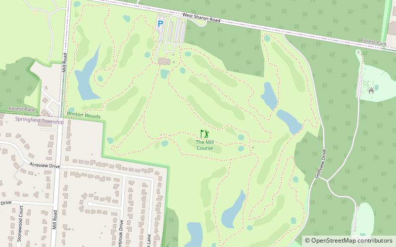 The Mill Course location map