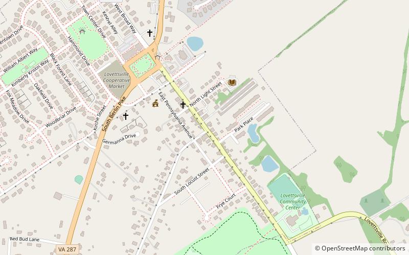 Lovettsville Historic District location map