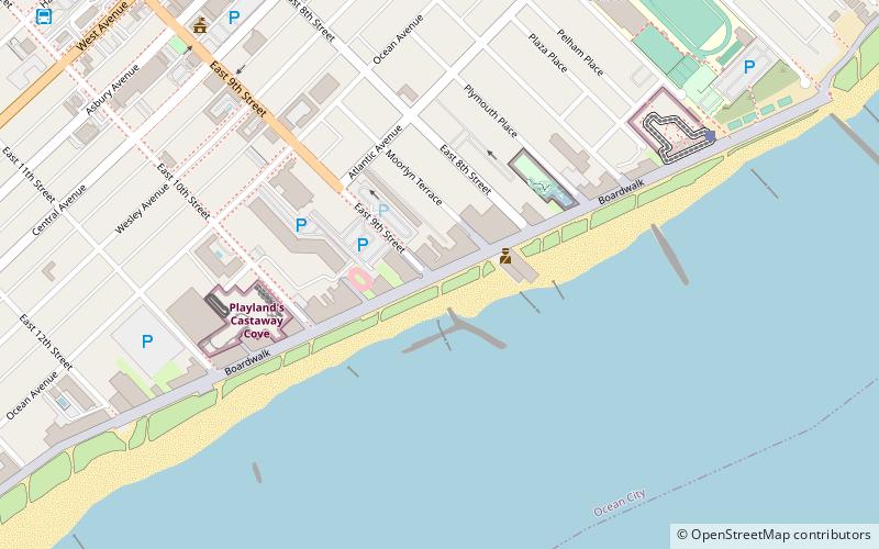 boardwalk ocean city location map