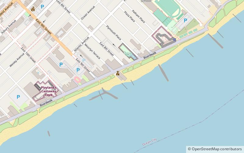 Ocean City Music Pier location map