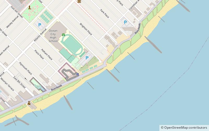 ocean city boardwalk location map