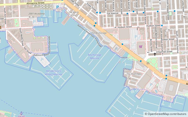 Anchorage Marina - Baltimore location map