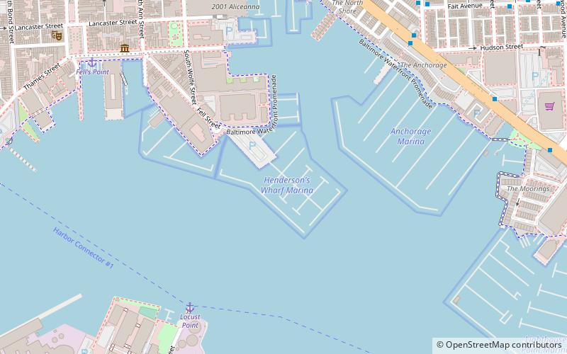 Henderson's Wharf Marina location map