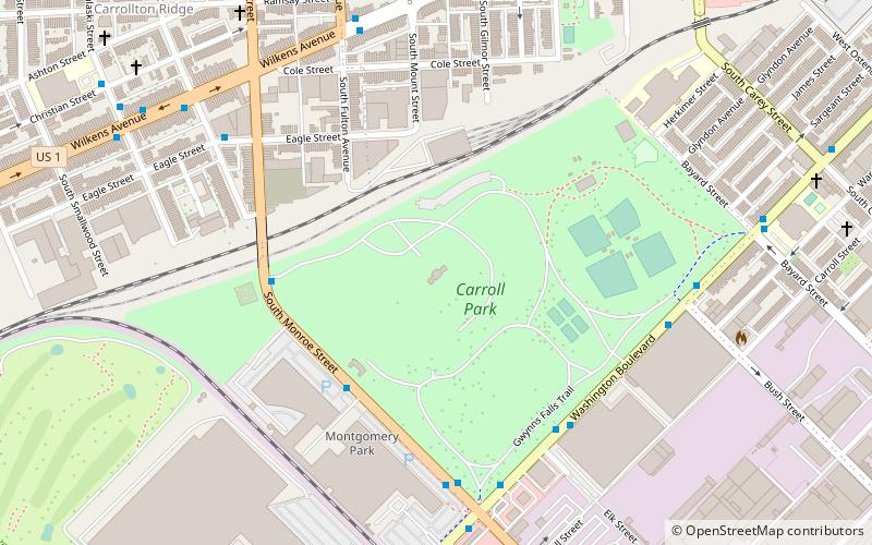 Mount Clare location map