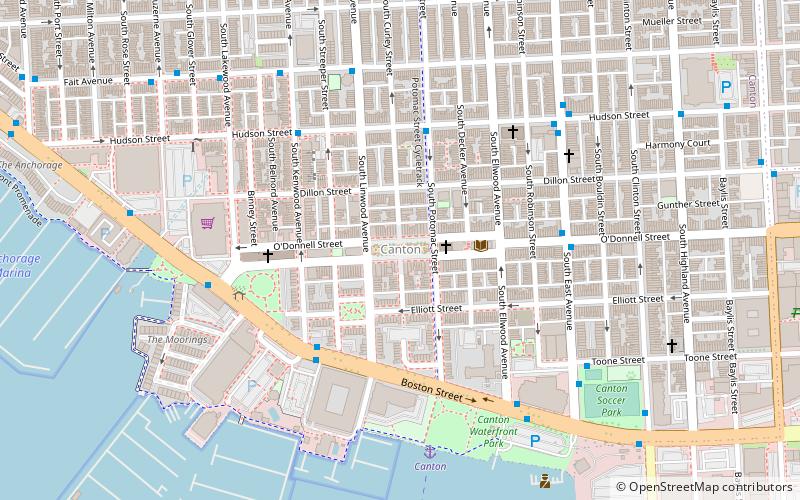 O'Donnell Square Park location map